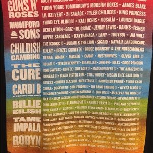 ACL festival Billie Ellish Cardi B Cure Shirt